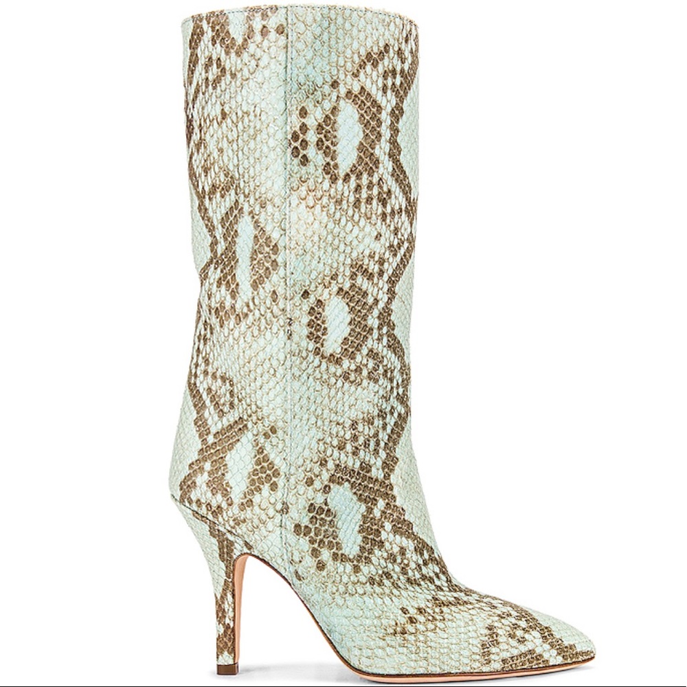 Paris Texas Faded Python Midi Boot